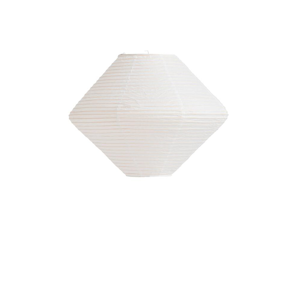 Diamond rispapirlampeskærm, Ø50 cm – Classic white